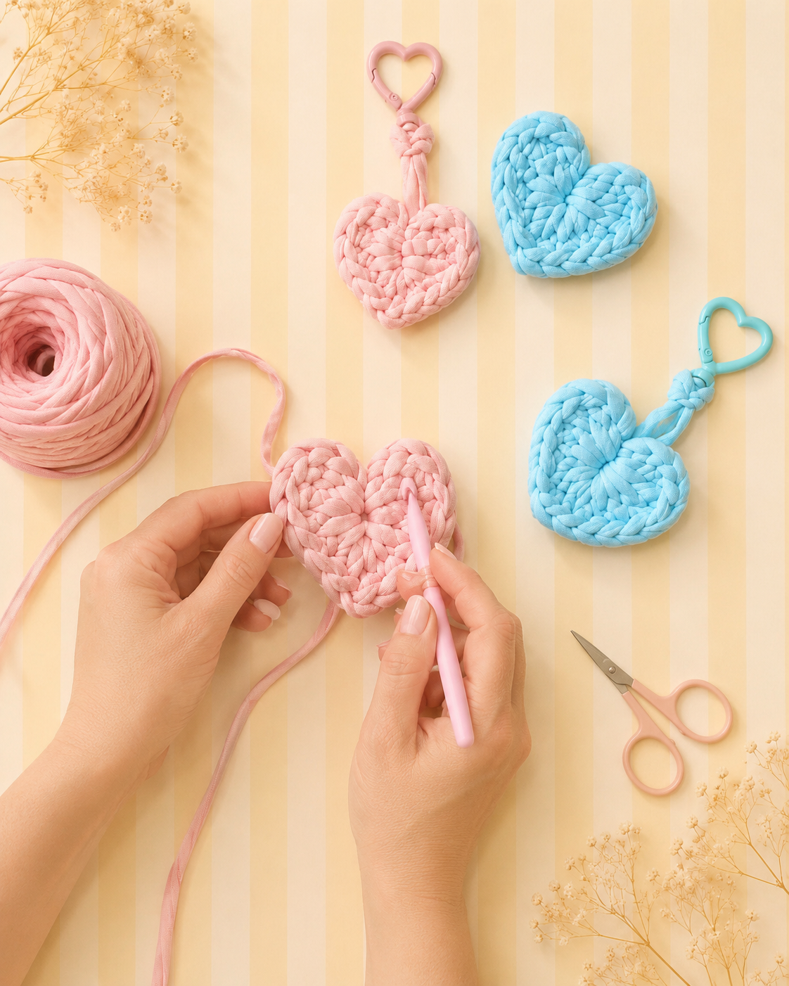 Proceso de elaboración artesanal de los corazones Tulys